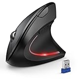 TECKNET Ergonomic Mouse, Wireless Bluetooth Vertical Mouse, 4800 DPI Optical Tracking, 6 Adjustable...