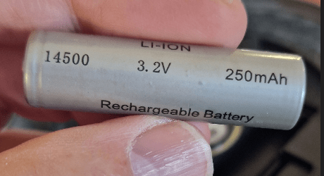 Solar light battery