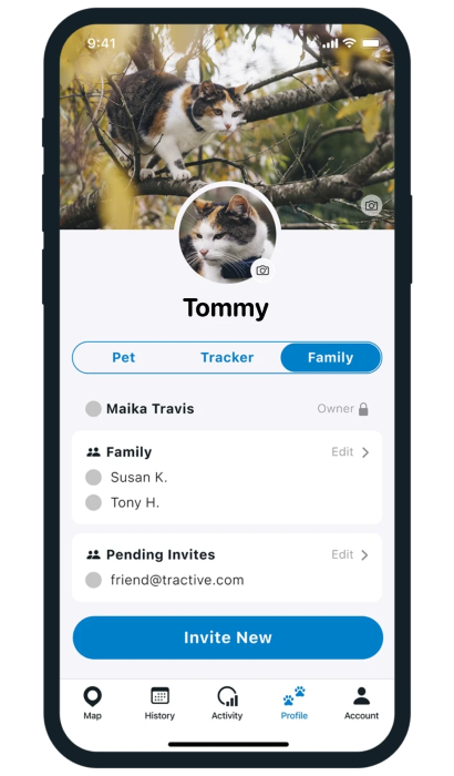 Tractive GPS App