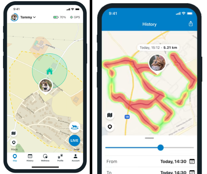 Tractive GPS App