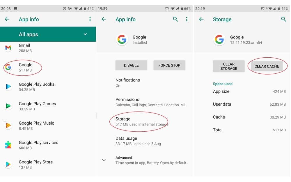 How To Solve Google Keeps Stopping -Clearing Cache 