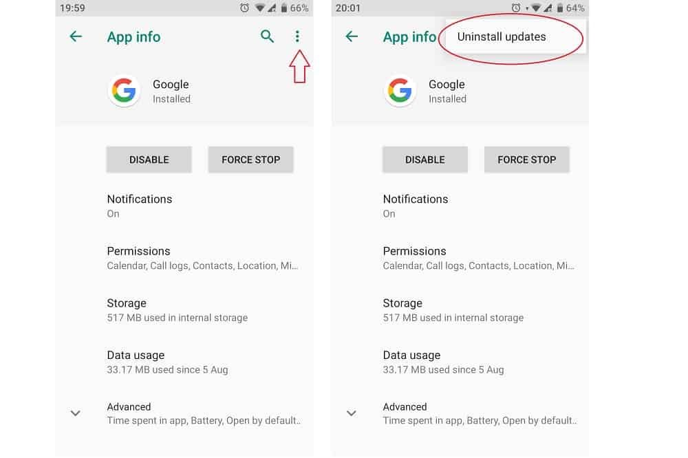 How To Solve Google Keeps Stopping -Uninstall Update