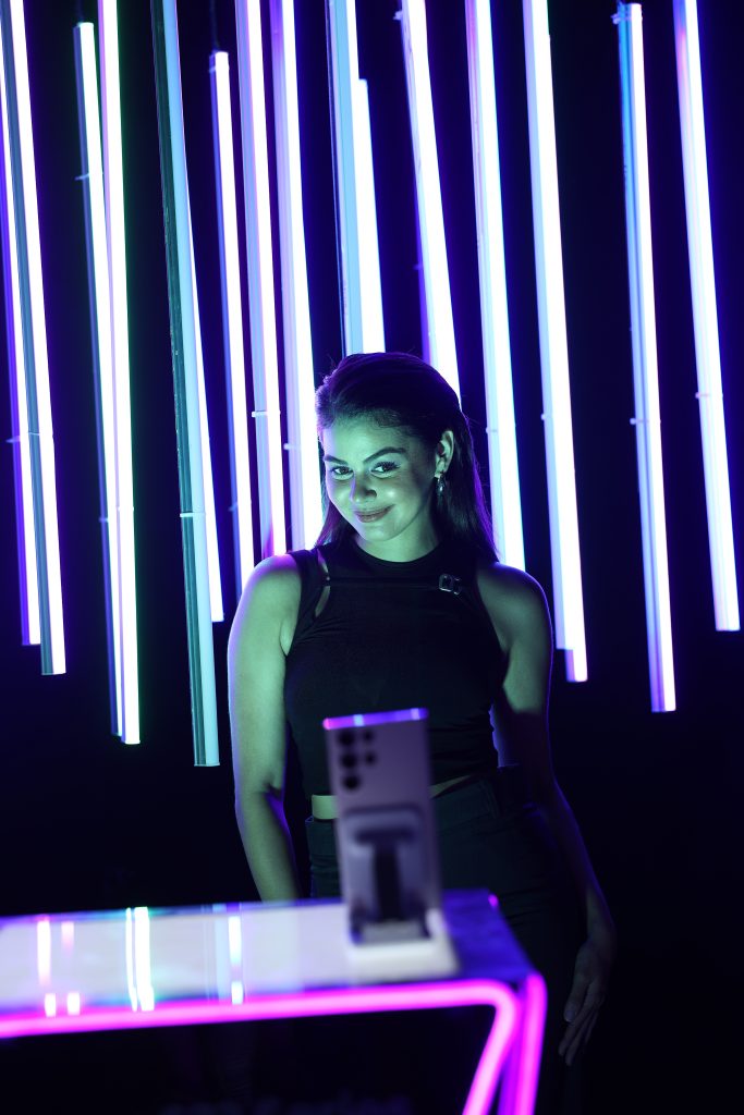 Janine Gutierrez posing for Samsung Galaxy S23 Ultra