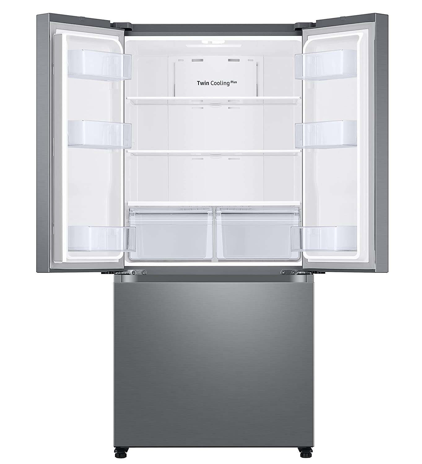 Triple door bottom freezer refrigerator