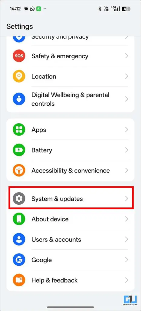 System Updates