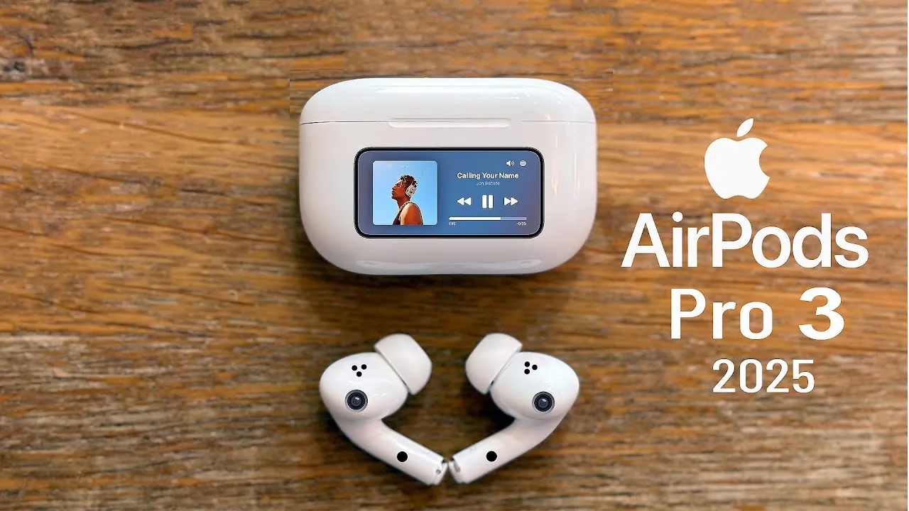 Touchscreen case design for the AirPods Pro 3 offering enhanced usability