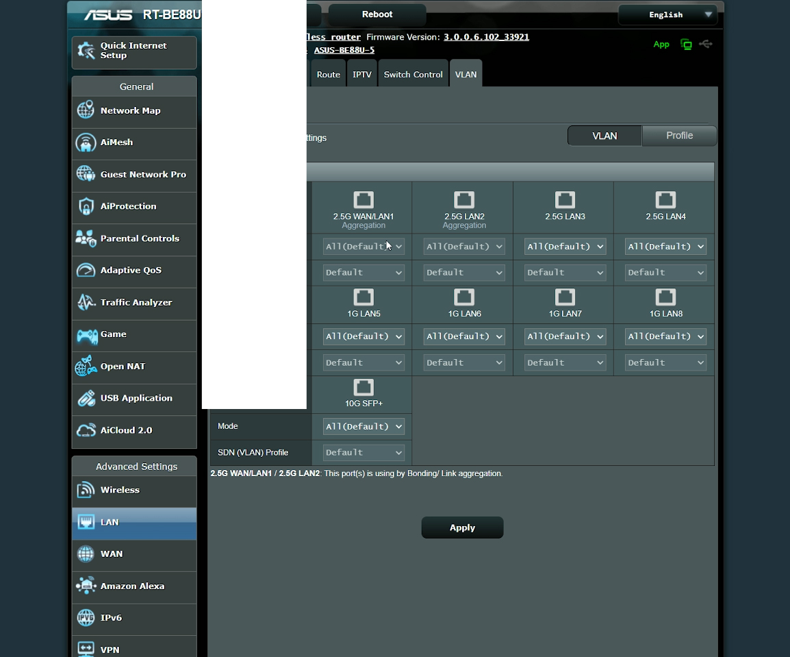 more of the web interface