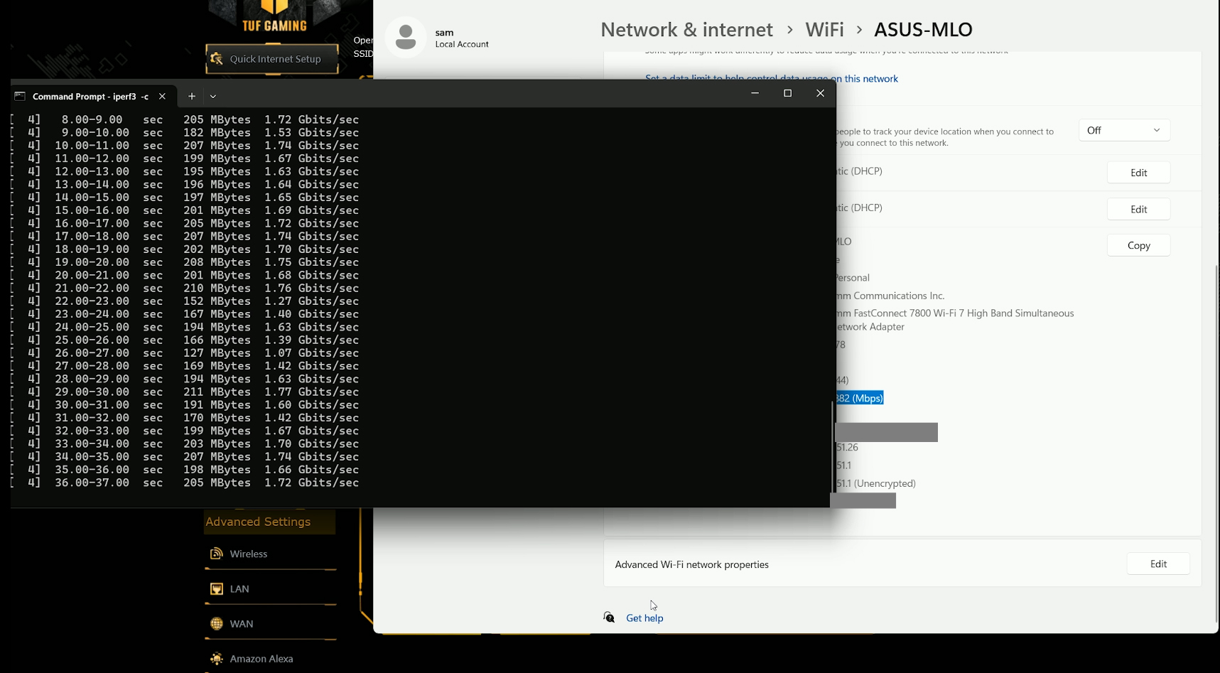 The throughput.